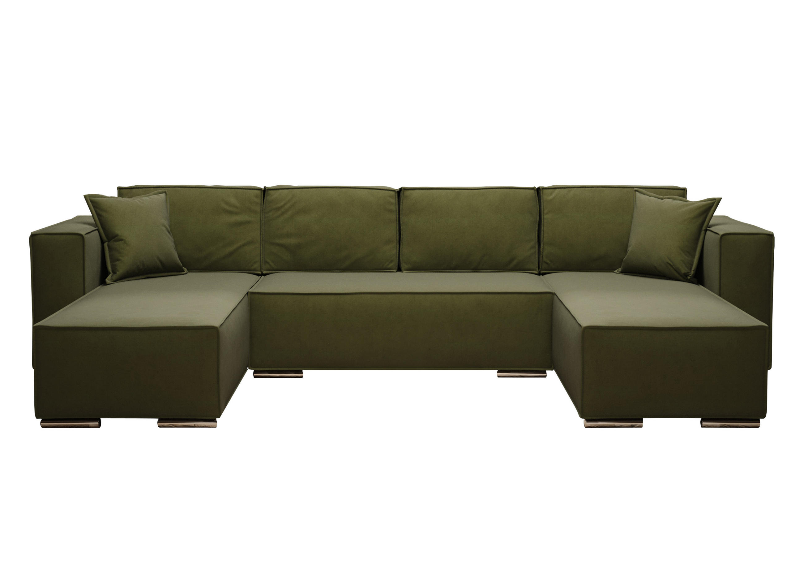 AX Living Wohnlandschaft Dunkelgrün 327x82x180 cm