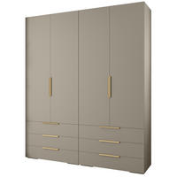 GARDEROBEN-SET 236,7/200/47 - Kaschmir/Goldfarben, Holz/Kunststoff (200/236.7/47cm) - Abiks Möbel