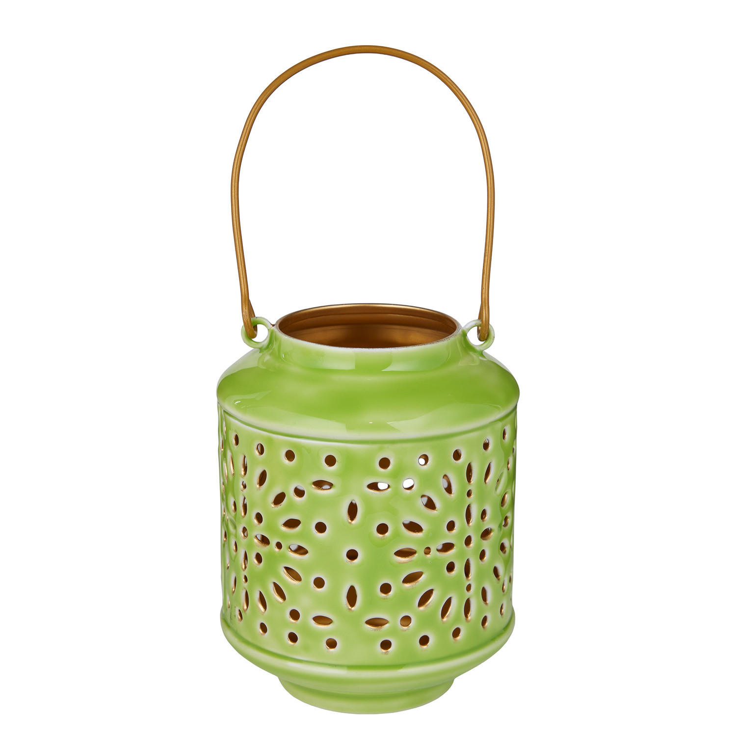 LATERNE Blue Marocco 12,5 cm - Grün, Metall (10/13/10cm) - Butlers