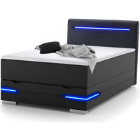 BOXBETT Dallas schwarz 90/200 cm - Schwarz, Textil (90/200cm) - wonello