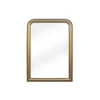 TRUMEAU-SPIEGEL aus Paulowniaholz – B 80 x H 110 cm – Messing-Optik, goldfarben – HELOISE - Goldfarben, Holz (80/110/3cm) - Vente-Unique