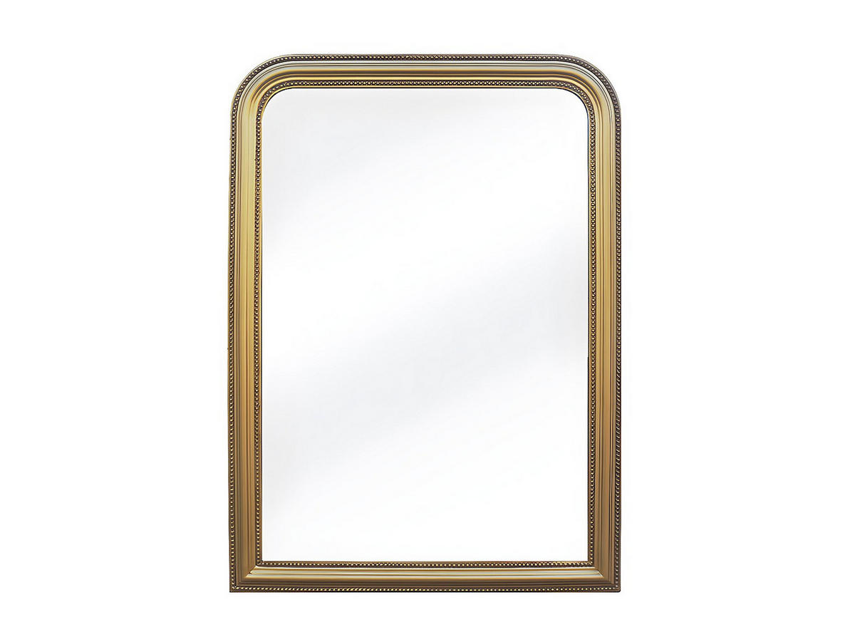 TRUMEAU-SPIEGEL aus Paulowniaholz – B 80 x H 110 cm – Messing-Optik, goldfarben – HELOISE - Goldfarben, Holz (80/110/3cm) - Vente-Unique