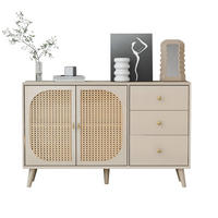 SIDEBOARD aus Spanplatte 120x40x82,5 cm Offwhite mit 2 Türen und 3 Schubladen - Weiß, Holzwerkstoff (120/82.5/40cm) - IVMEU