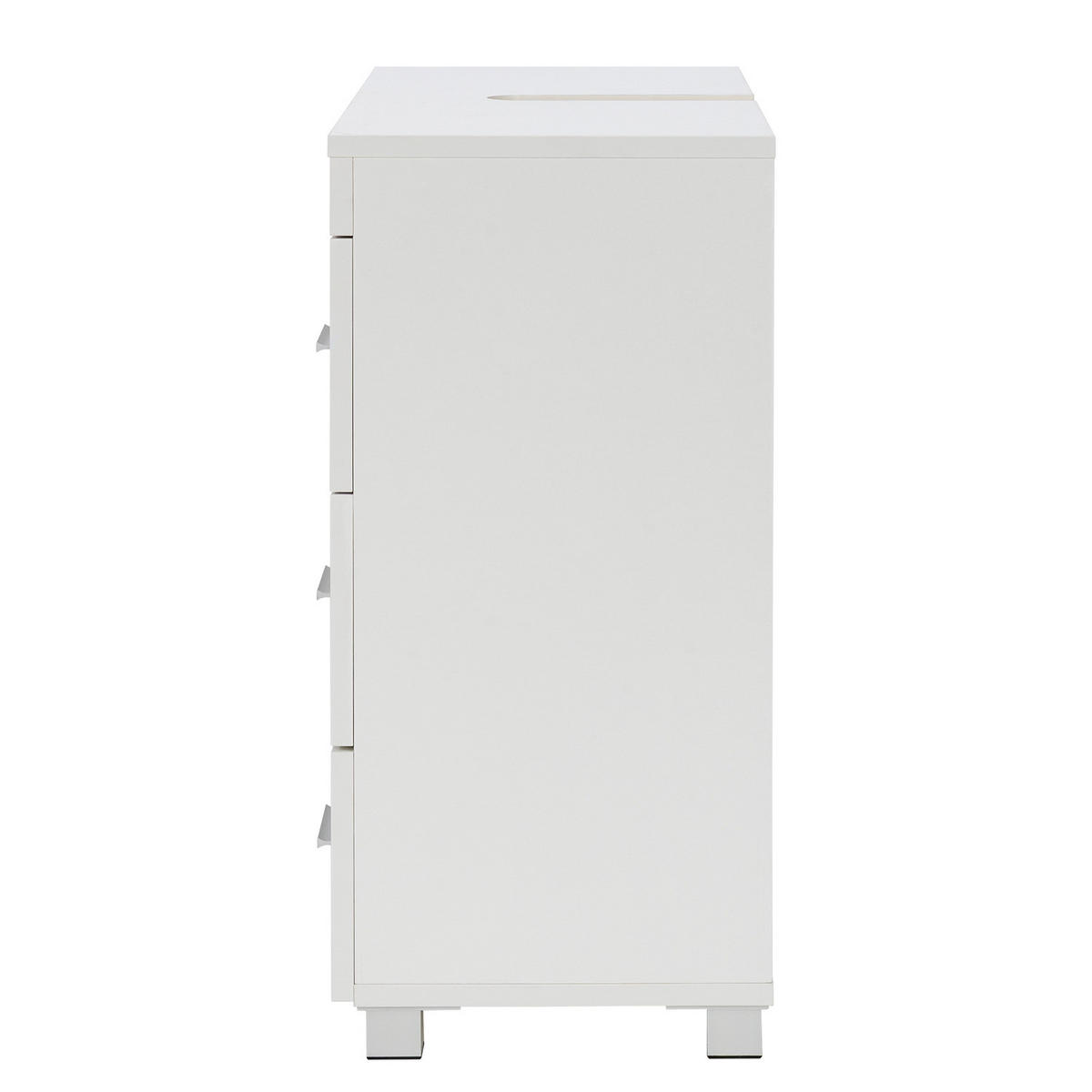 WASCHBECKENUNTERSCHRANK mit Schublade - Weiß - Weiß, Holzwerkstoff (70/64/30cm) - home24