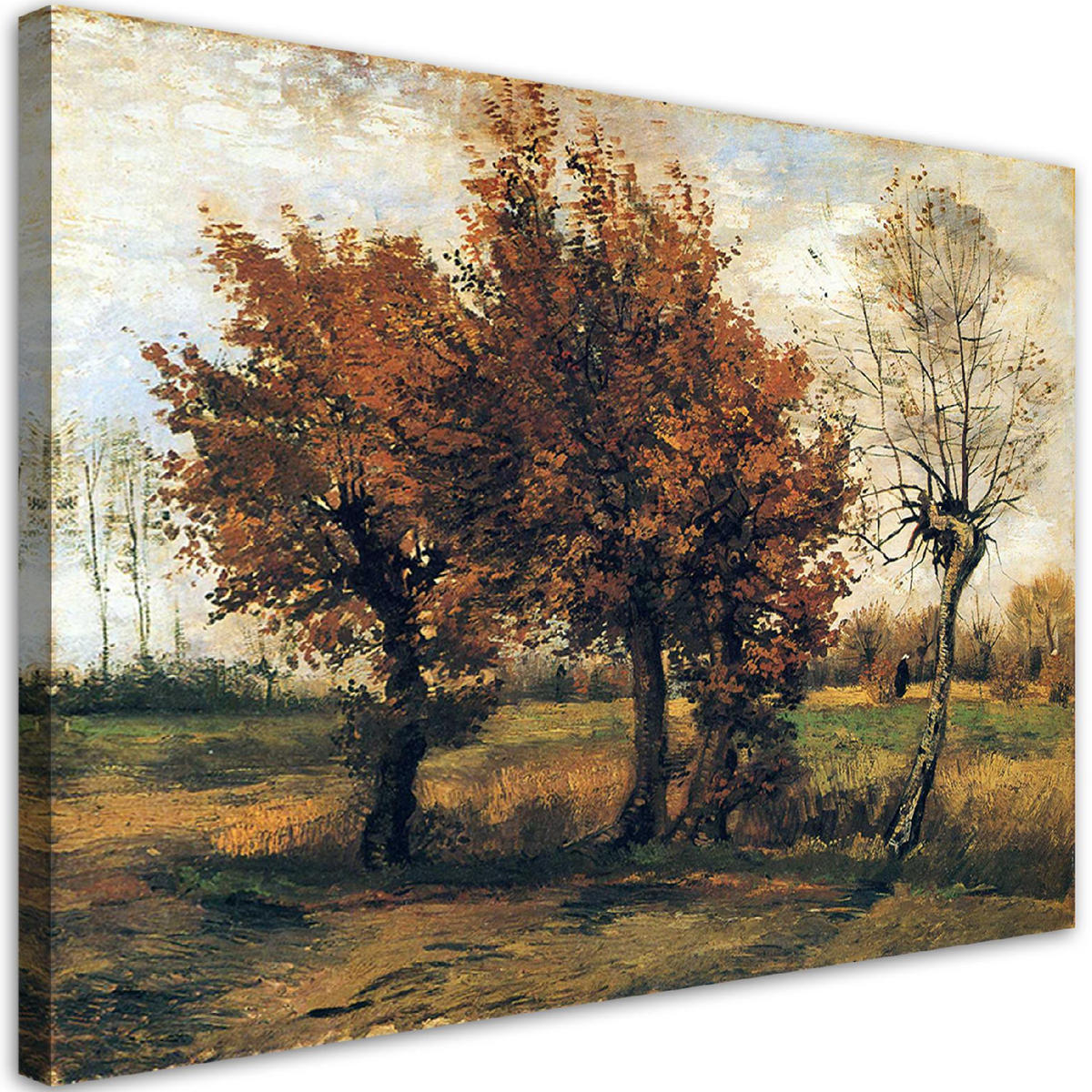 WANDBILD herbstlandschaft v. van Gogh - Multicolor, Textil (60/40cm) - Feeby