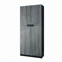 BÜROSCHRANK Logan Fronten in Avola-Anthrazit - Anthrazit, Holzwerkstoff (82/184/37cm) - Vladon