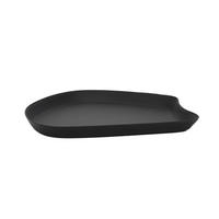 DEKOTELLER aus Metall Schwarz 16/18,5/1,5 cm - Schwarz, Metall (18.5/1.5/16cm) - Home Styling Collection