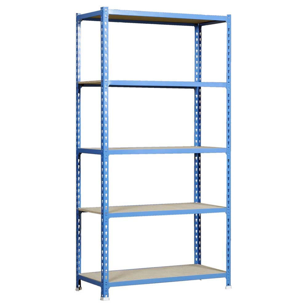 SCHWERLASTREGAL Muli HxBxT 180 x 90 x 50 cm 5 Fachböden Fachlast 150 kg Blau - Blau, Metall (90/180/50cm) - PROREGAL
