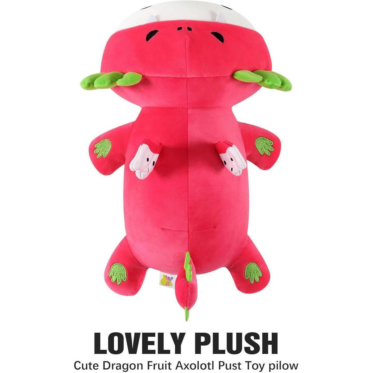PLÜSCHTIER Axolotl Drachenfrucht 33 cm - Rot, Textil (20/33cm)