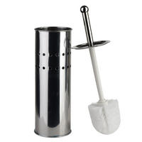 WC-BÜRSTE Dea silberfarben 10/10/37.5 cm Metall - Silberfarben, Metall (10/37.5/10cm) - Mondex