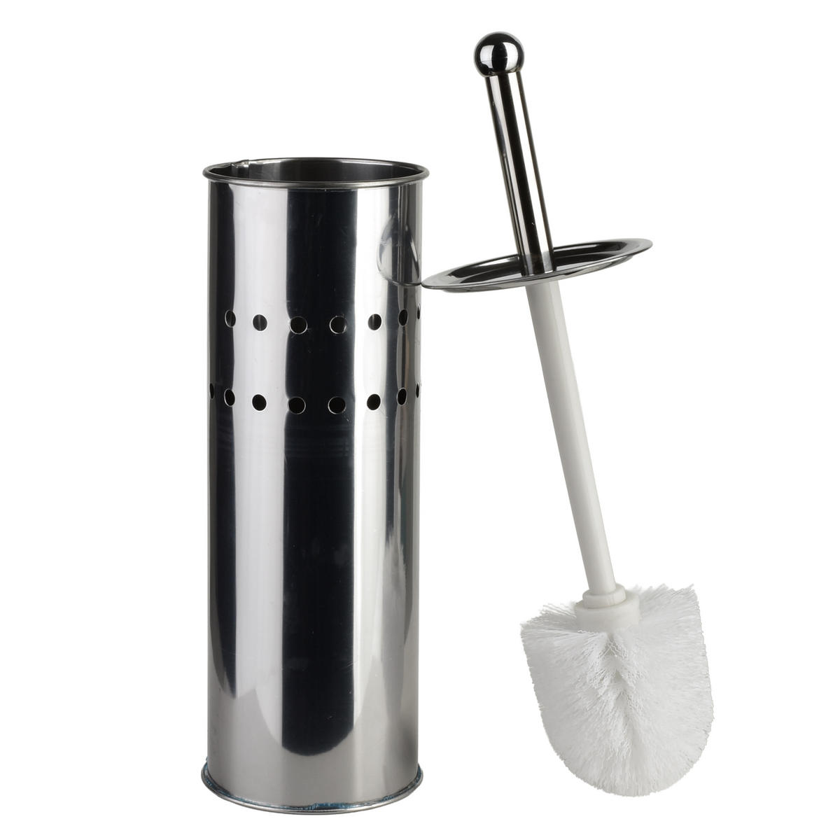 WC-BÜRSTE Dea silberfarben 10/10/37.5 cm Metall - Silberfarben, Metall (10/37.5/10cm) - Mondex