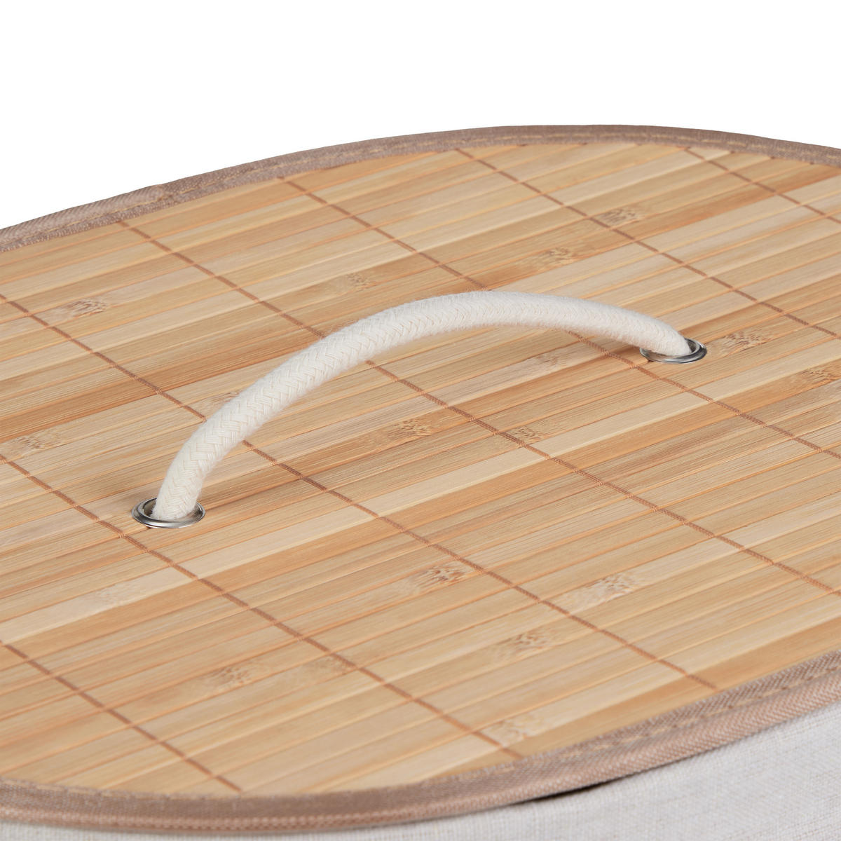 WÄSCHEKORB - Hellbraun, Holz/Holzwerkstoff (42/55/32cm) - Relaxdays