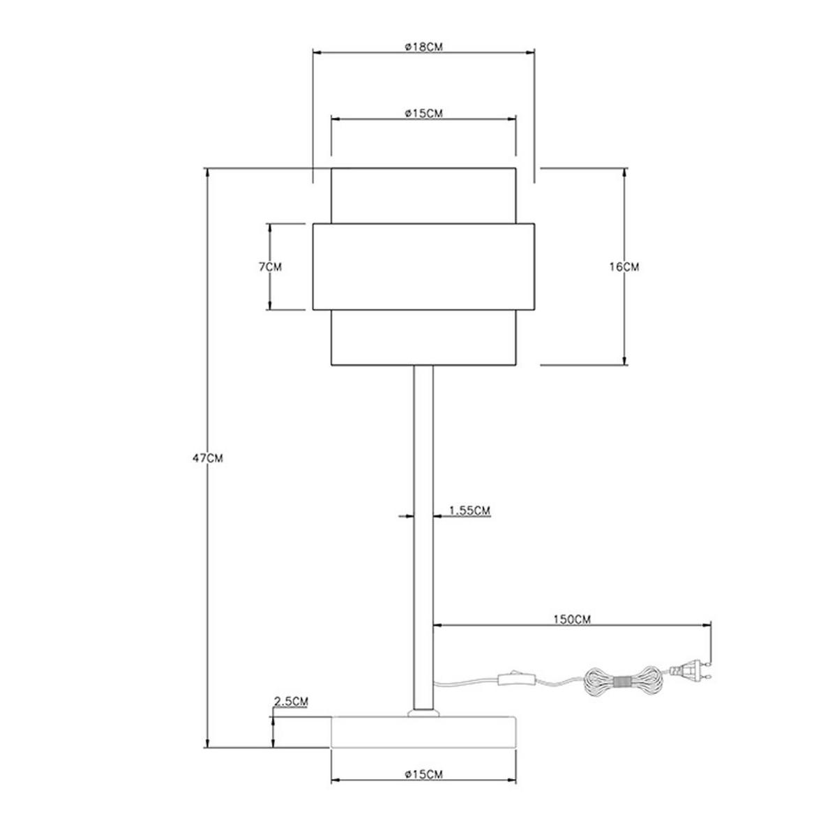TISCHLEUCHTE Metall Glas Schwarz - Schwarz, Glas (18/18/47cm) - Globo Lighting