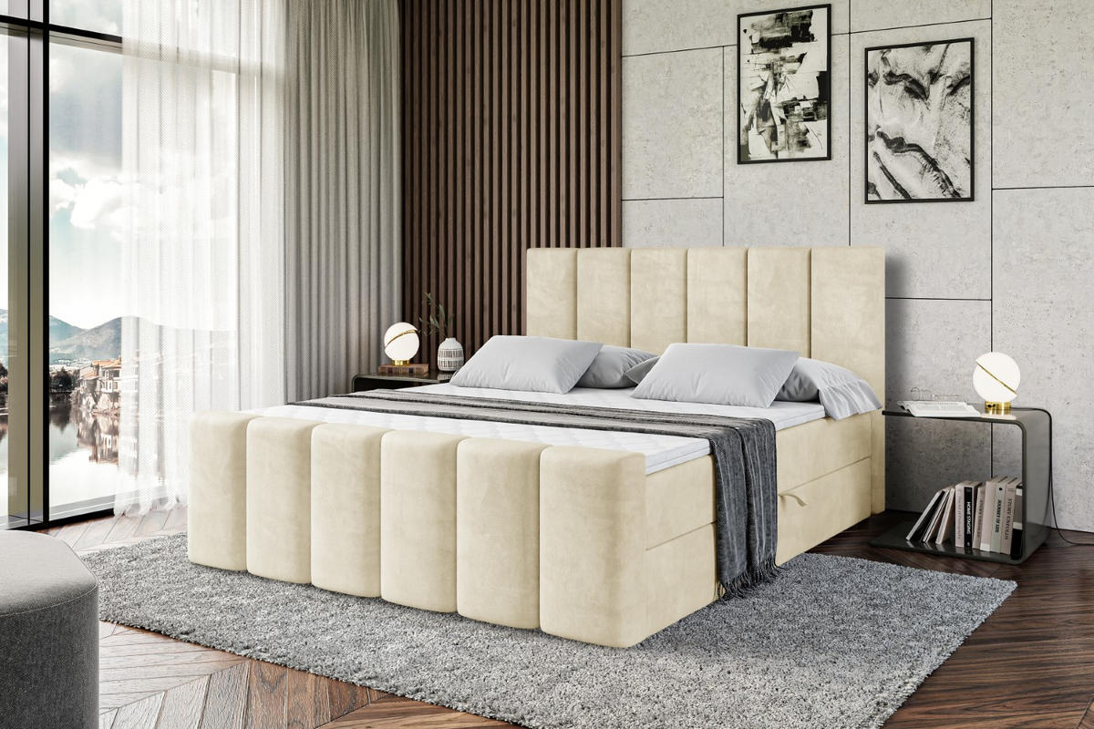 BOXBETT BOXI1-Z - 200x200 cm - H3 - Beige - Beige, Holzwerkstoff (200/200cm) - ALTDECOR