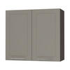 KÜCHENHÄNGESCHRANK Kvantum W3/80 Beige Matt / Lava Matt 80 / 32,5 / 72cm - Dunkelgrau/Beige, Holz/Holzwerkstoff (80/72/32.5cm) - Feldmann-Wohnen