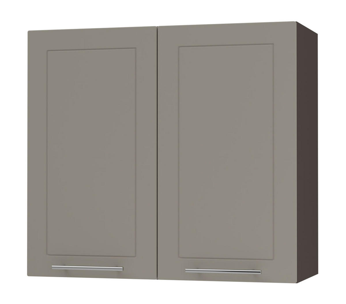 KÜCHENHÄNGESCHRANK Kvantum W3/80 Beige Matt / Lava Matt 80 / 32,5 / 72cm - Dunkelgrau/Beige, Holz/Holzwerkstoff (80/72/32.5cm) - Feldmann-Wohnen