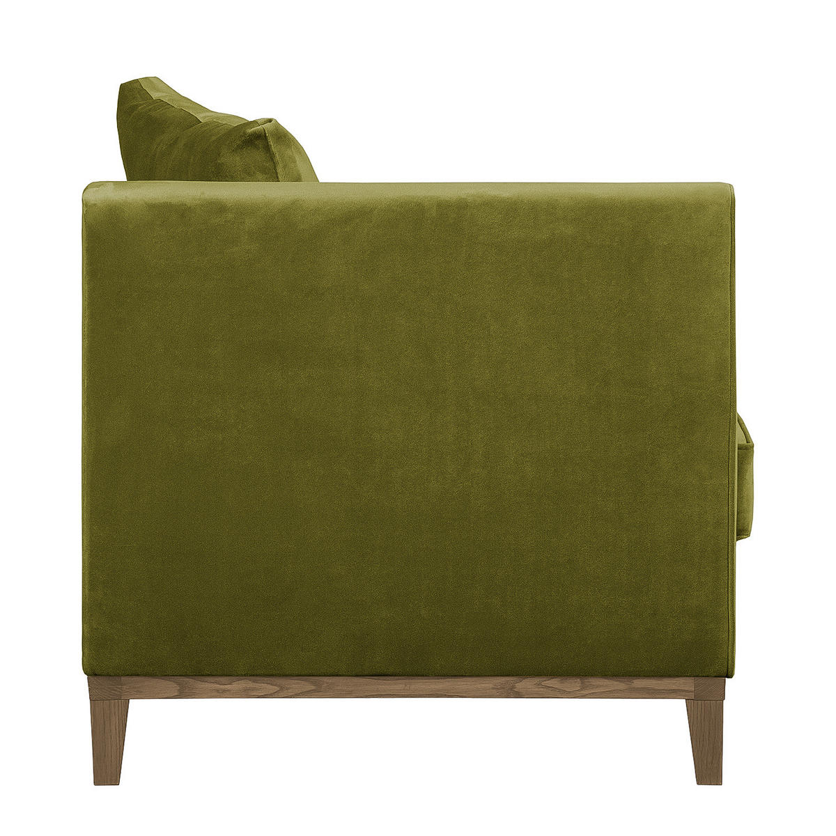 RECAMIERE - Olivgrün, Holz/Textil (165/77/82cm) - home24