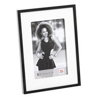 BILDERRAHMEN Friends Portraitr., 10x15 cm, weiss, mit schw. Aussenrahmen - Weiß, Holzwerkstoff (15/20.3/1cm) - EMIX24