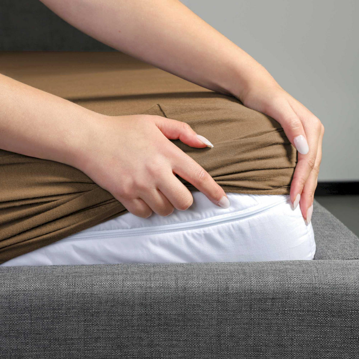 NAPÍNACIE prestieradlo FLAT - biela, textil (90/200cm) - Schöner Wohnen