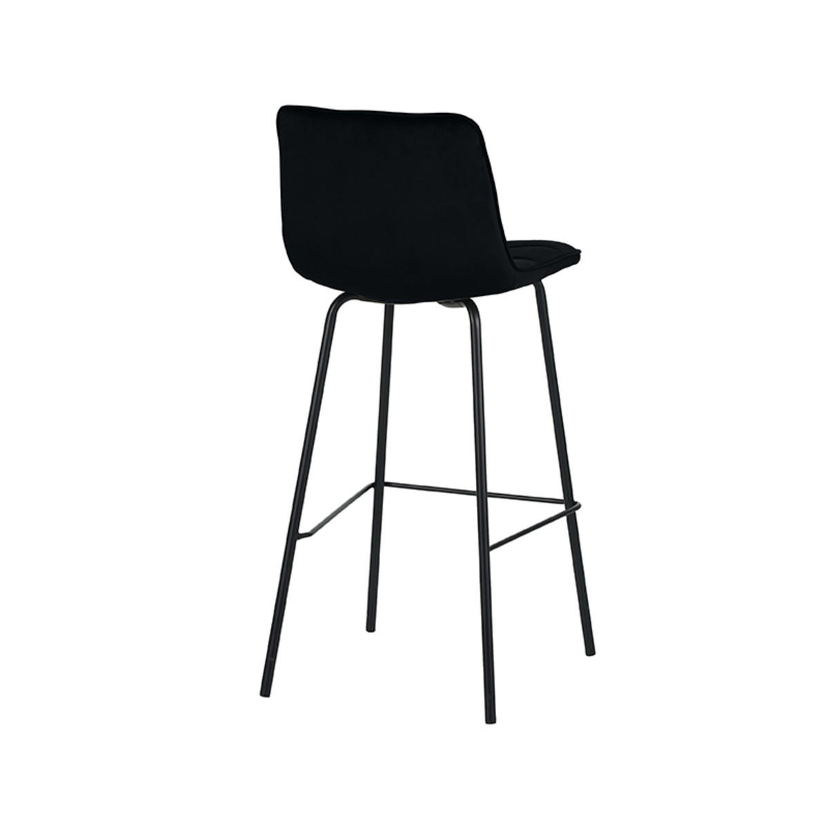 BARHOCKER Bistro Schwarz 51/44/115 cm 2er-Set - Schwarz, Textil (44/115/51cm) - LABEL51