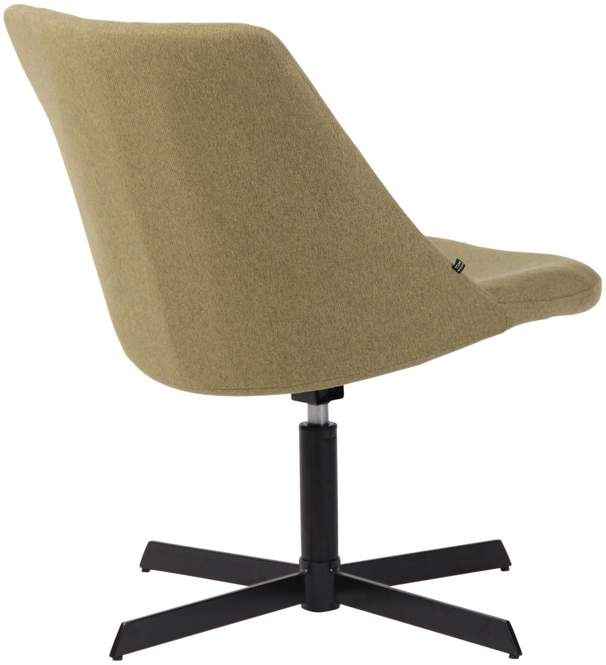 DREHSTUHL Stoff grün - Schwarz/Grün, Textil/Metall (63/79/71cm) - CLP