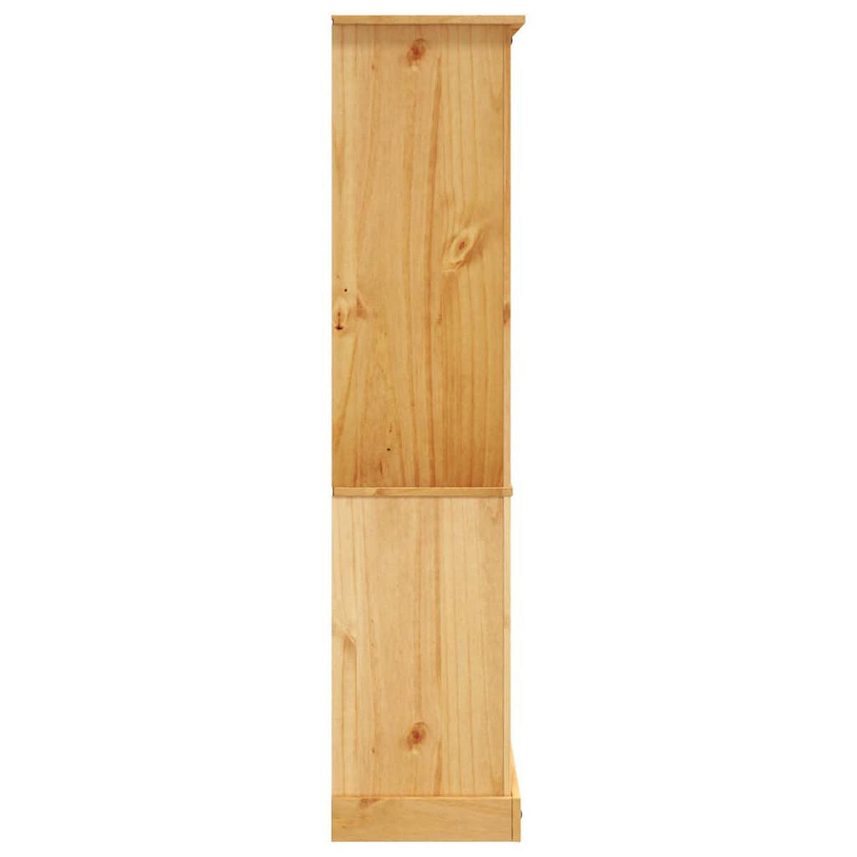 BÜCHERSCHRANK 5 Fächer Mexiko-Stil Kiefernholz 80/40/170 Cm - Braun, Holz (80/170/40cm) - vidaXL