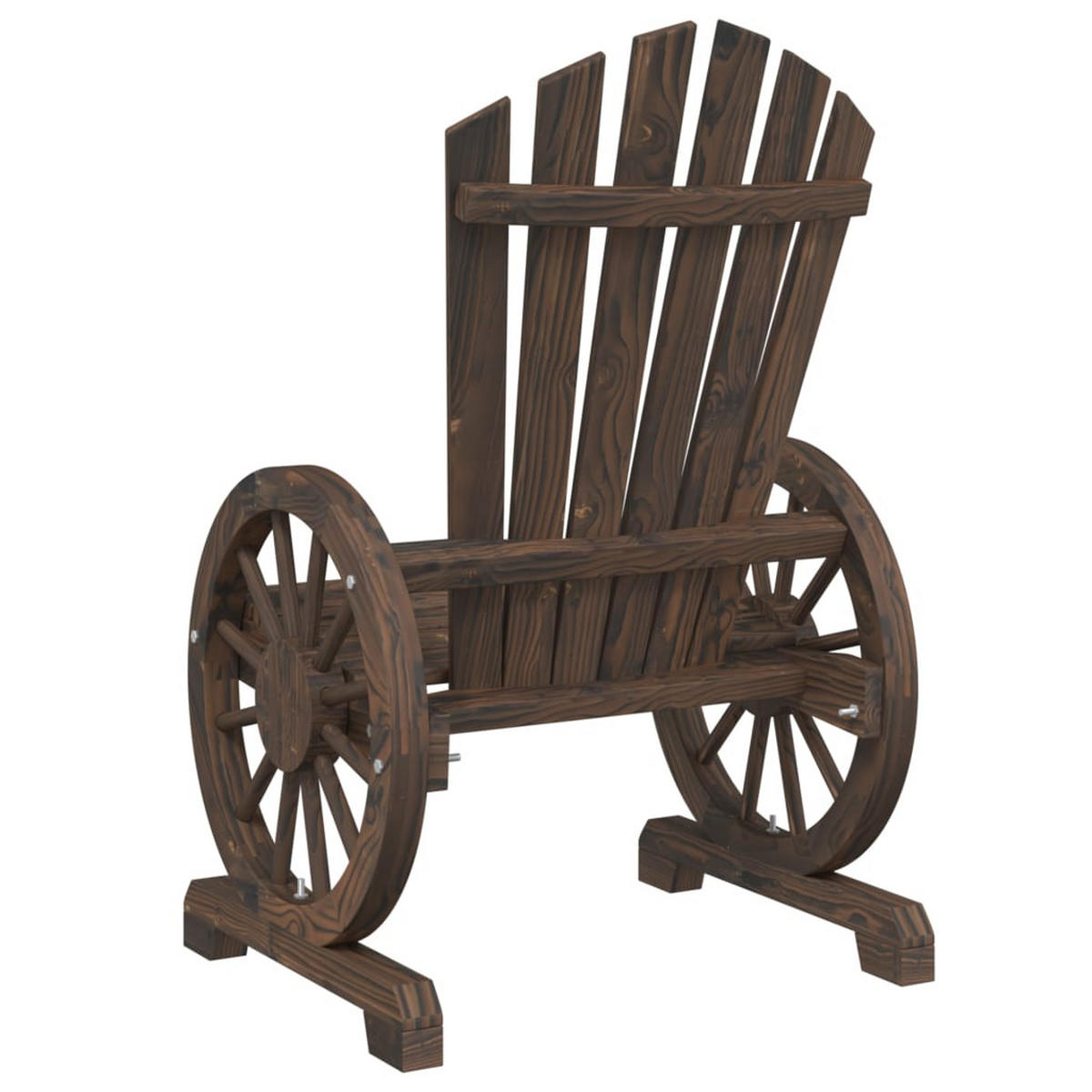 ADIRONDACK-GARTENSTUHL Massivholz Tanne - Braun, Holz (63/99/62cm) - vidaXL