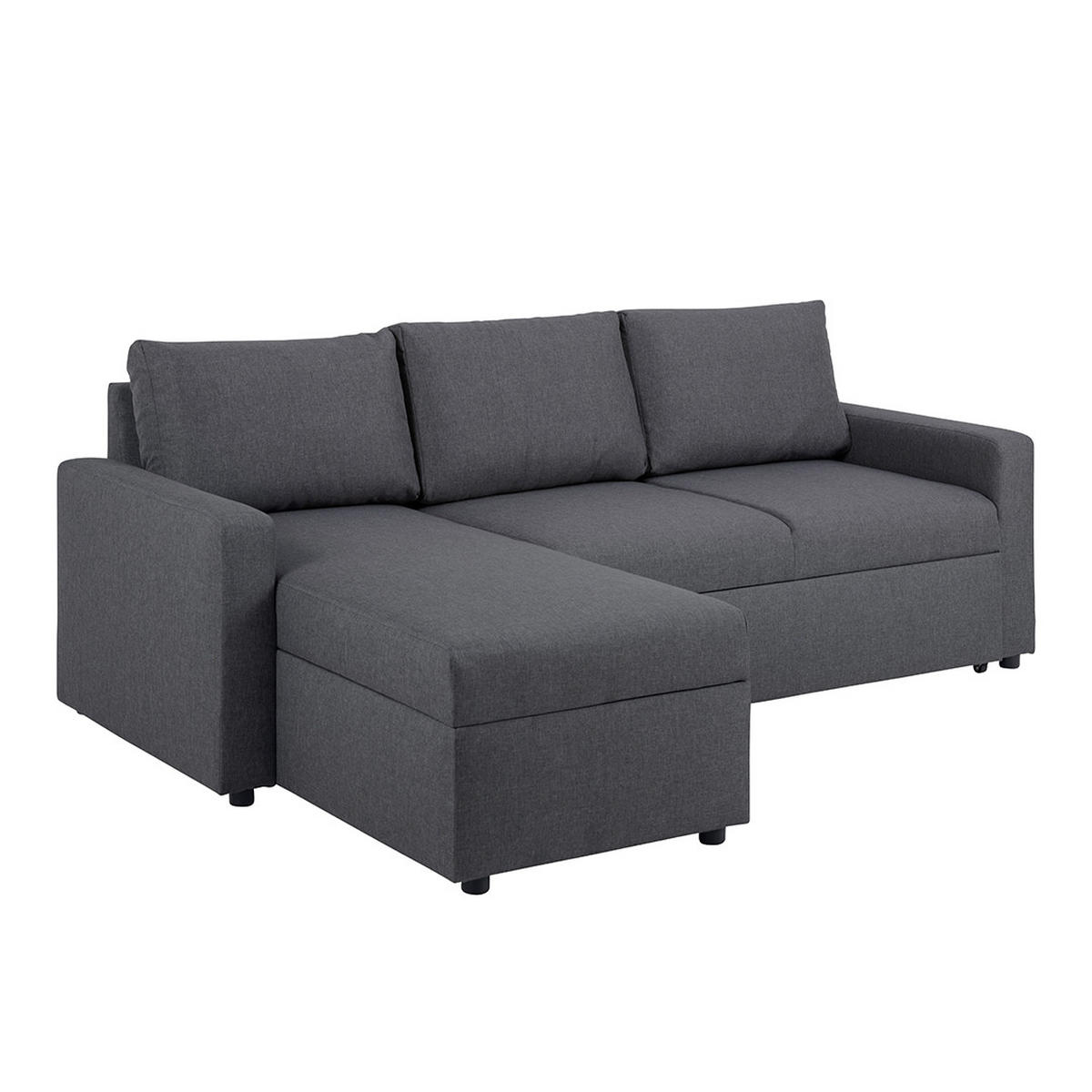 SCHLAFSOFA grau - Dunkelgrau, Holzwerkstoff (218/155cm) - ebuy24