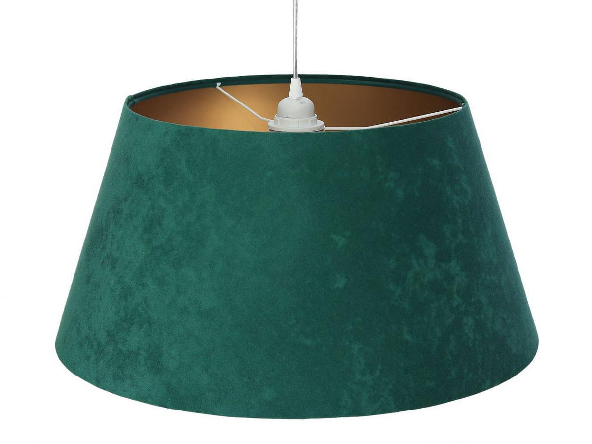 HÄNGELEUCHTE Grün 50/27 cm - Goldfarben/Grün, Kunststoff (50/1.3/27cm) - ONZENO