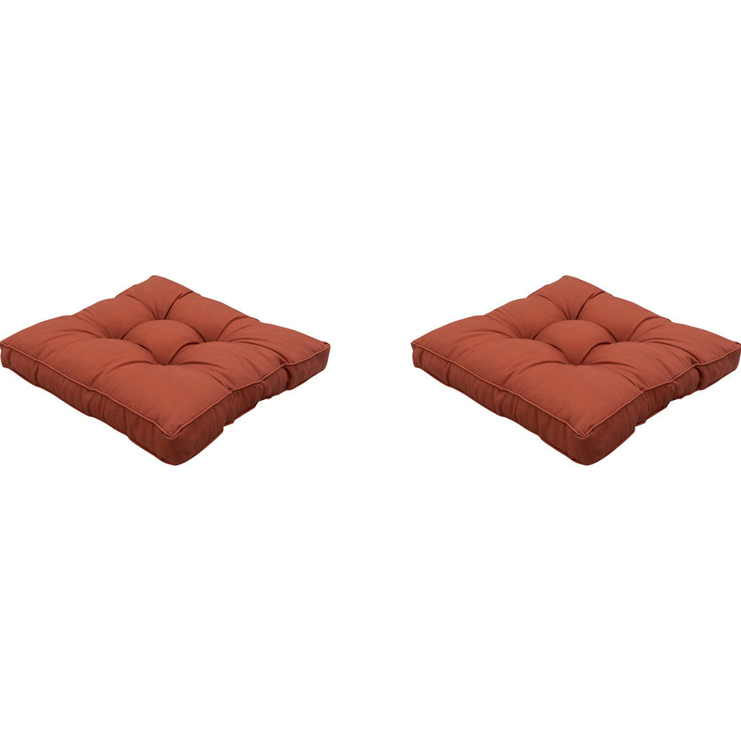 SITZKISSEN Panama 60/60 cm 2er-Set - Rot, Textil (60/8/60cm) - Madison