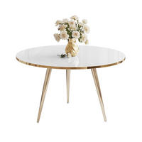 COUCHTISCH SOLEIL GOLD Hochglanz, Weiß Hochglanz, 70cm - Weiß, Holzwerkstoff (70/70/47cm) - Lookway