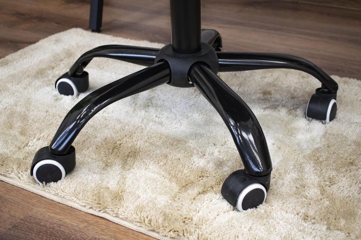 DREHSTUHL NOTO Samt – schwarz - Schwarz, Metall (53/86/57cm)