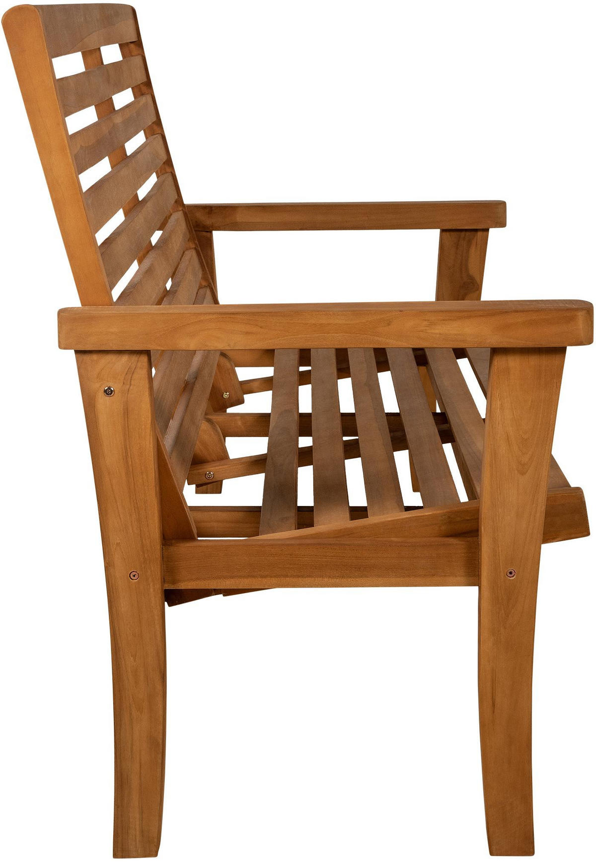 TEAKBANK Peter Liegefunktion 150x78x111cm Teakholz Teak Gartenbank - Teakfarben, Holz (150/111/78cm) - DELUKE