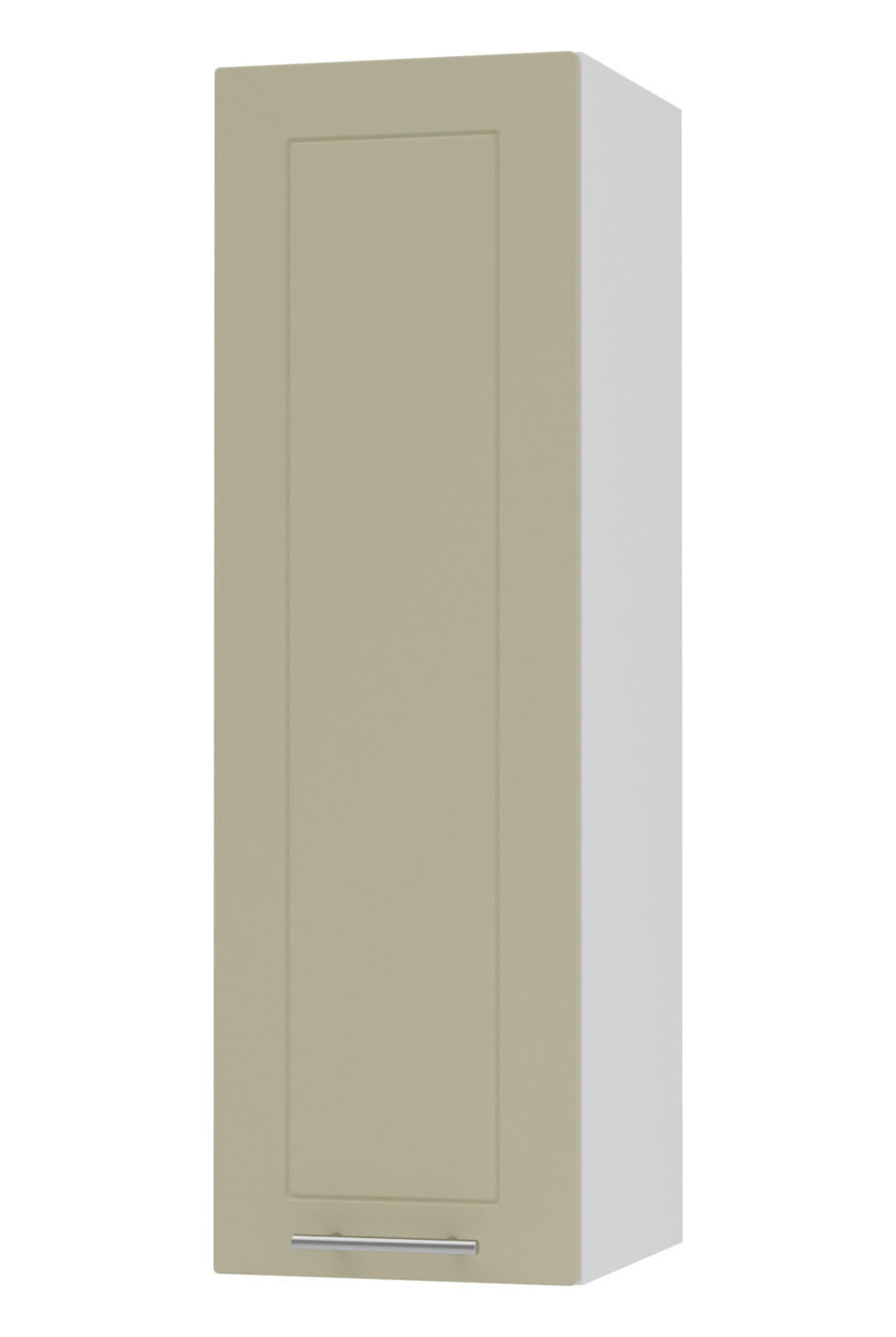 Feldmann-Wohnen Küchenhängeschrank Creme, Weiß 30x96x32.5 cm