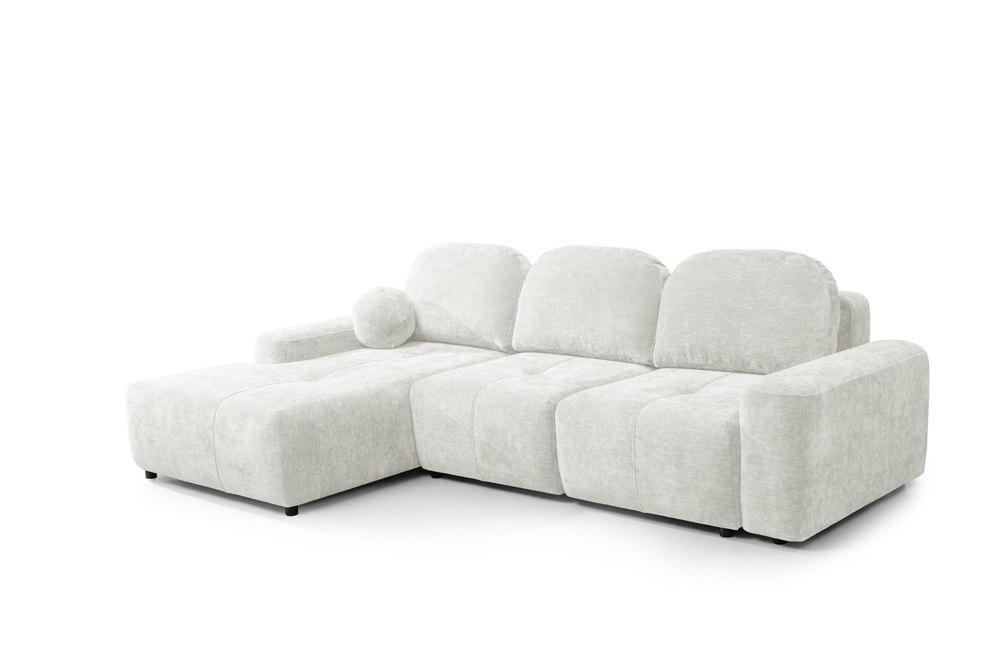 ECKSOFA Argos In Vibe - Creme, Holzwerkstoff/Textil (170/267cm) - Fun Möbel