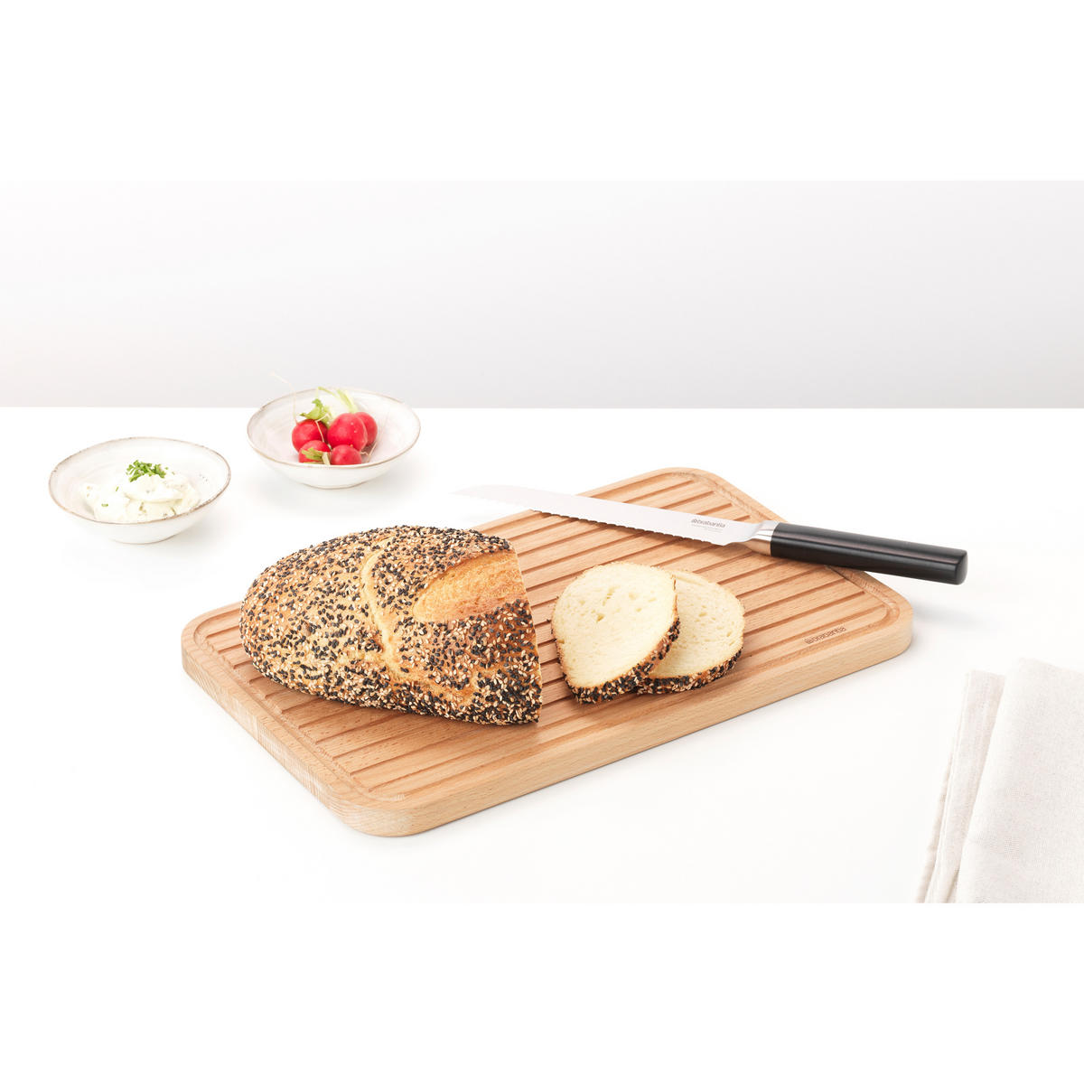SCHNEIDEBRETT Profile für Brot, Wood - Braun, Holz (41.3/27.2cm) - Brabantia