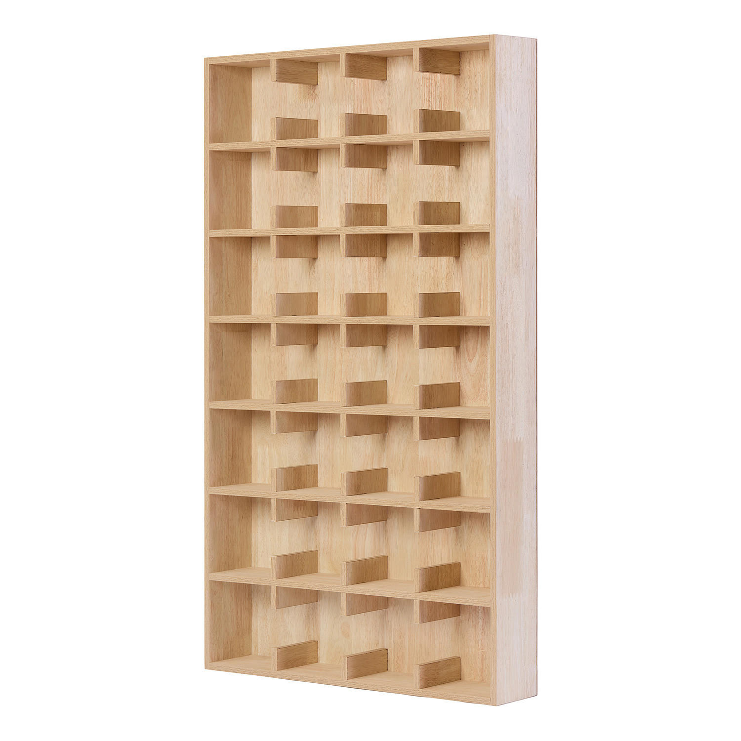 FURNIERTES TASSENREGAL - Tanne - Braun, Holzwerkstoff (63/110/12cm) - home24