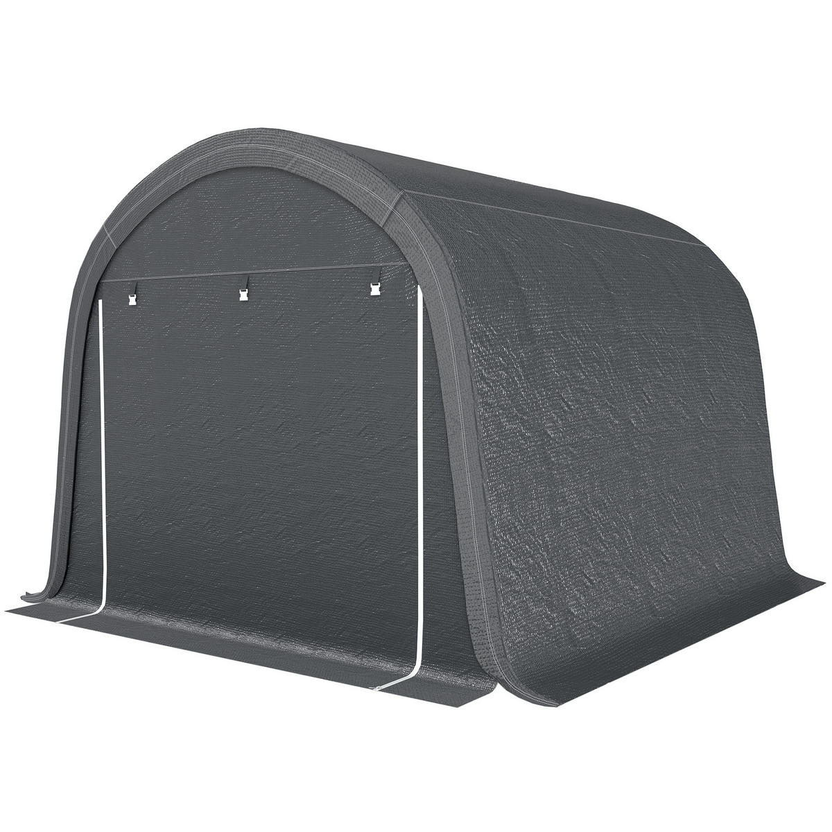 CARPORT Grau 1 Stück - Grau, Kunststoff/Metall (300/235/300cm) - GiPP