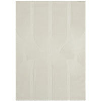 TEPPICH Kurzflor KASOS Waschbar Geometrisch Polyester Creme 160 x 230 cm - Creme, Textil (160/230cm) - KADIMA DESIGN