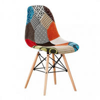 STUHL Stoff Mehrfarbig - Multicolor, Holz (47/82/47cm) - Life Interiors