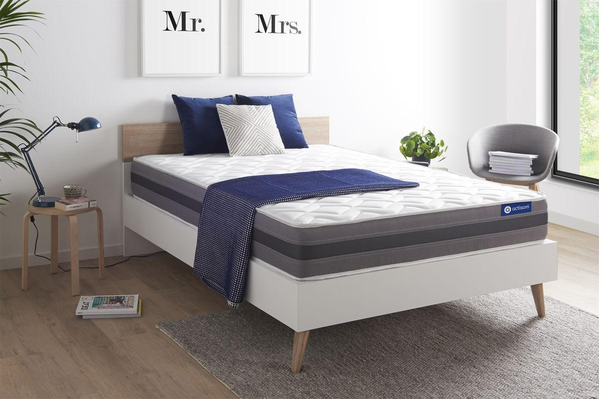 MATRATZE Actilatex relax Latex und Memory-Schaum 180 x 200 cm h2 - Weiß, Textil (180/200cm) - ACTISOM