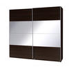 SCHIEBETÜRENSCHRANK - Kleiderschrank Corse 2 Wenge - Wengefarben, Holzwerkstoff (255/211/63cm) - Möblo
