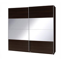 SCHIEBETÜRENSCHRANK - Kleiderschrank Corse 2 Wenge - Wengefarben, Holzwerkstoff (255/211/63cm) - Möblo