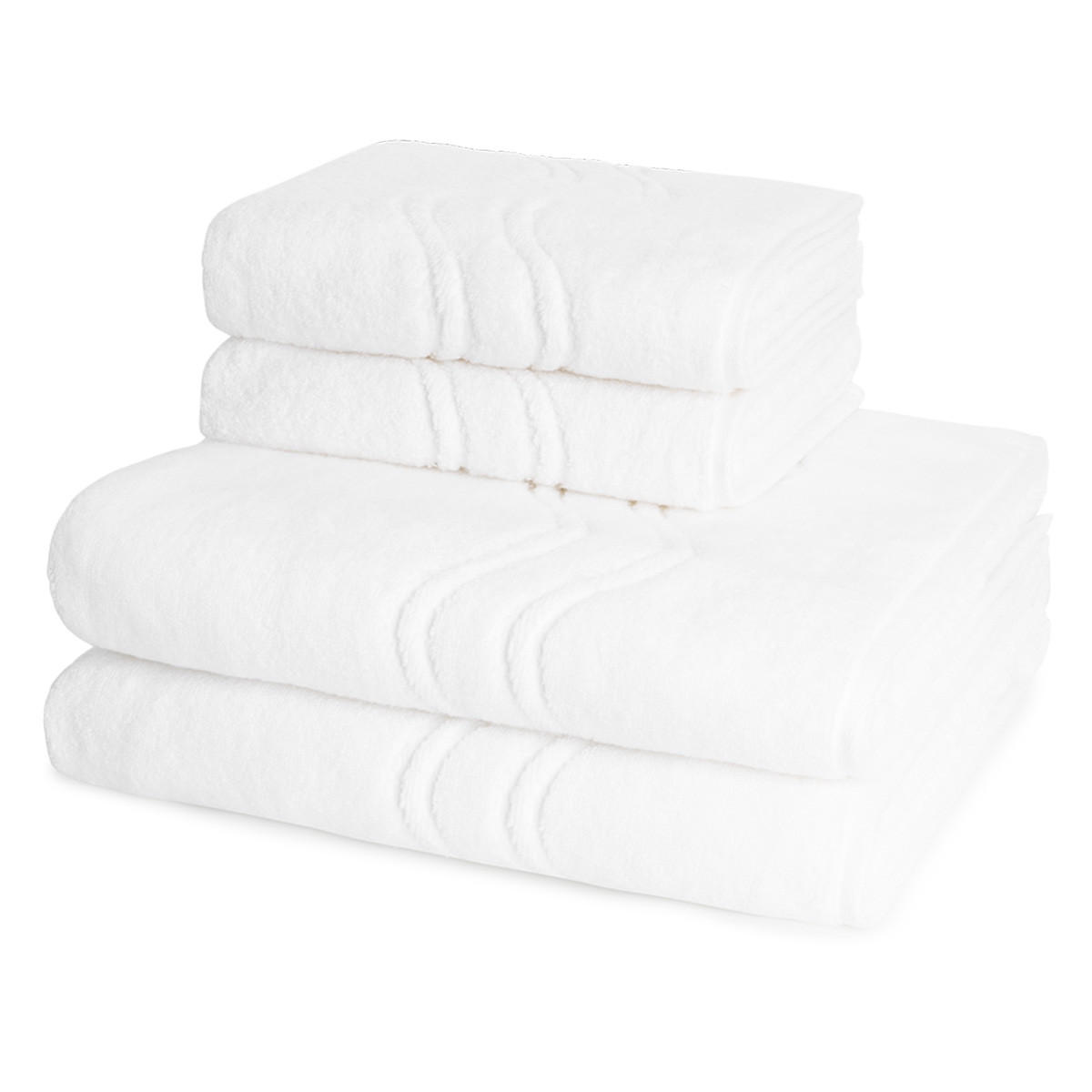 FROTTIERSET Cashmere feeling 4-teilig - Weiß, Textil (50/100cm) - Ross