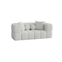 SOFA 2-sitzer Vega - Weiß, Holzwerkstoff/Textil (200/77/103cm) - Fun Möbel