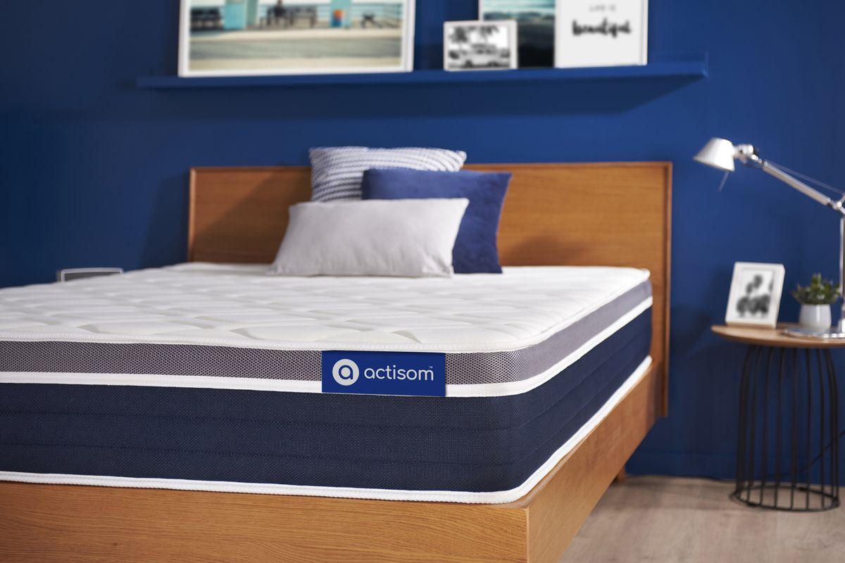 MATRATZE Actiflex confort Taschenfederkern und Memory-Schaum 75 x 190 cm h2 - Weiß, Textil (75/190cm) - ACTISOM