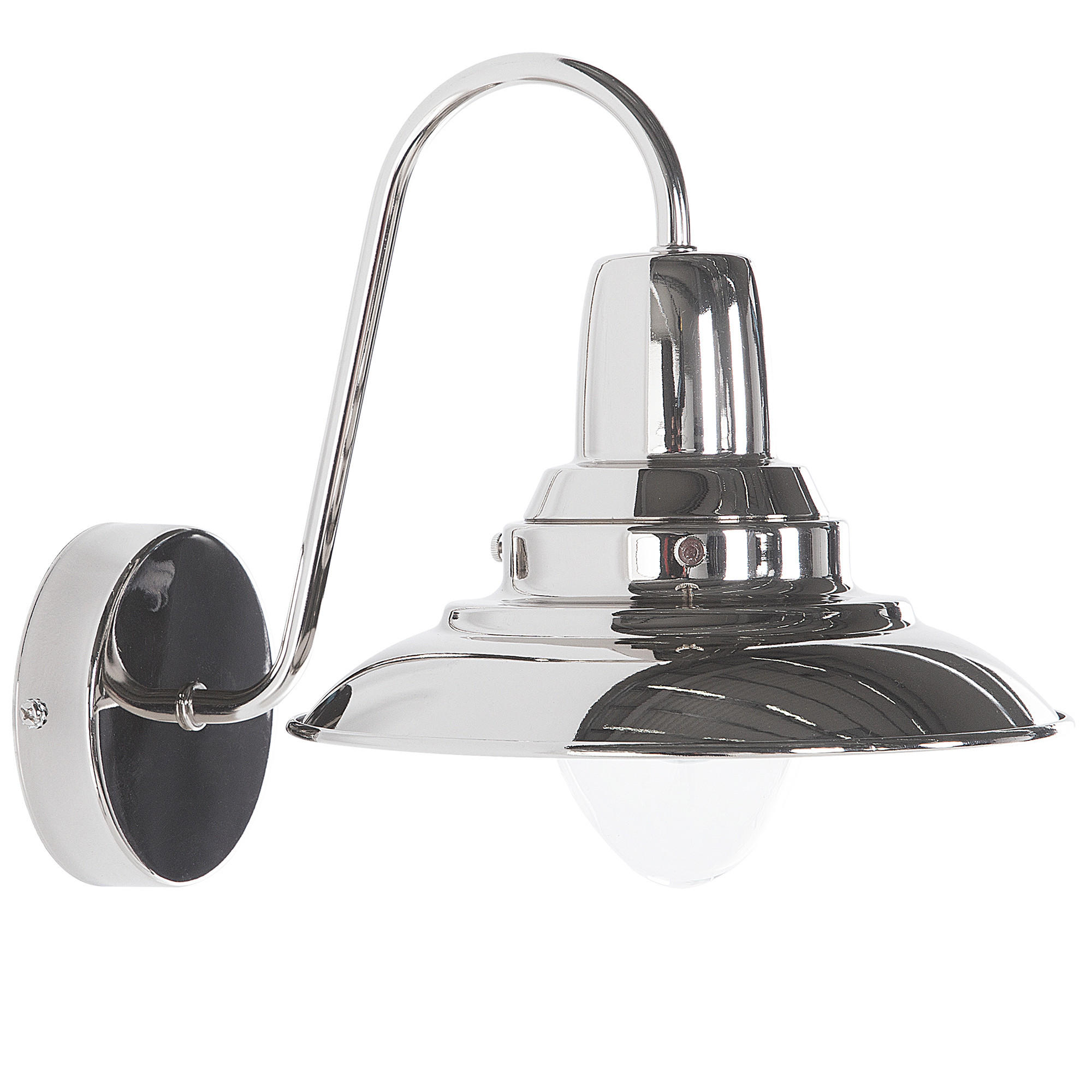 WANDLEUCHTE Luza 20/20/21 cm - Silberfarben, Metall (20/21/20cm) - Beliani