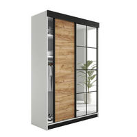 SCHIEBETÜRENSCHRANK LAMARO - 138x205x59 - Weiß & Eiche Craft Gold - Honigeiche/Weiß, Holzwerkstoff (138/205/59cm) - Kier Furniture