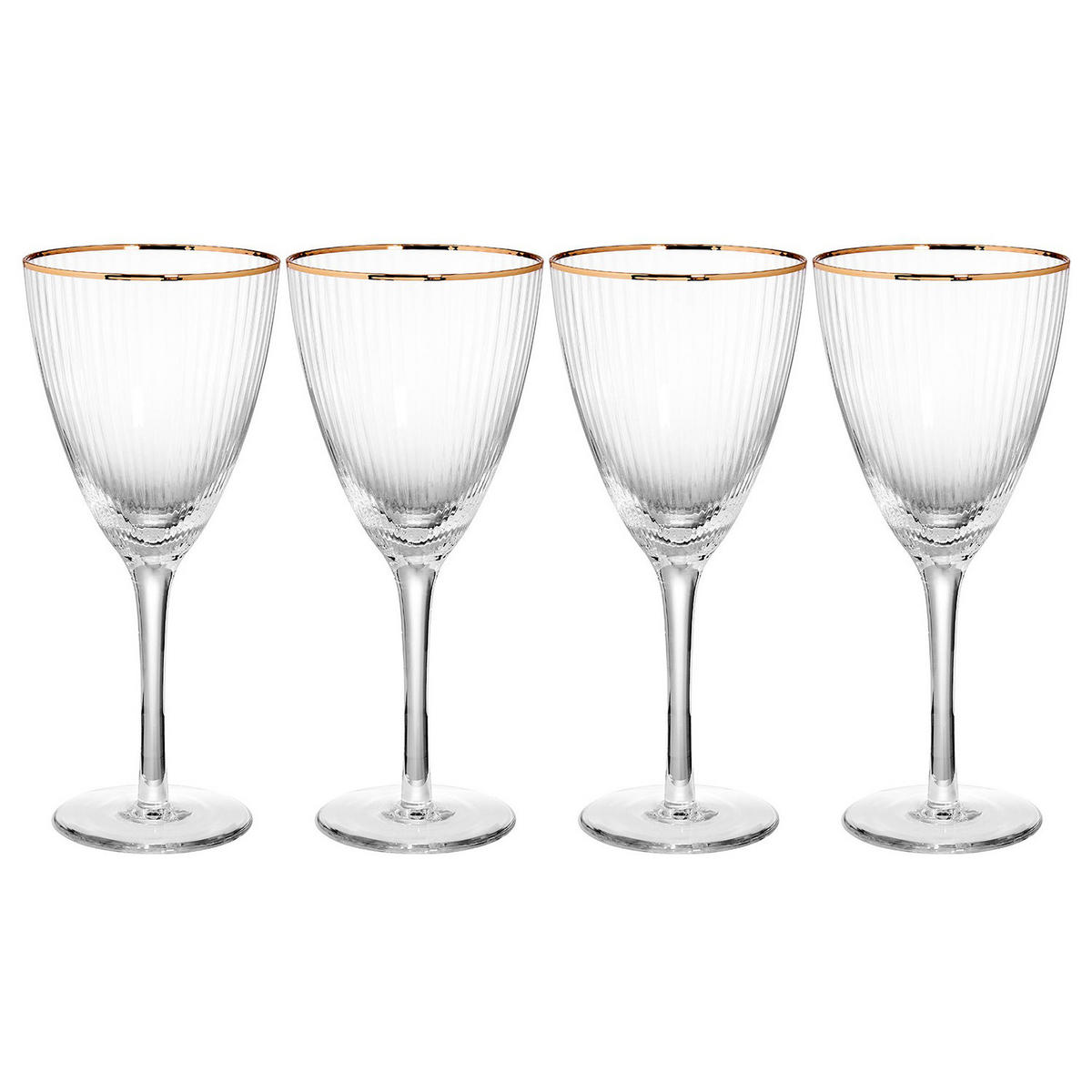 WEINGLAS (4er Set) Golden Twenties - Transparent, Glas (0.28L) - BUTLERS