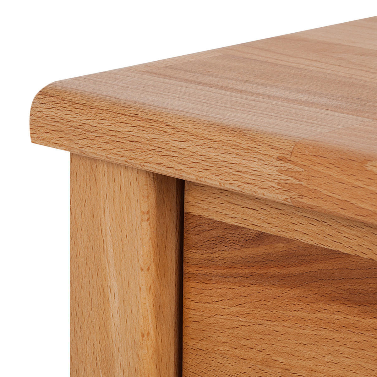 NACHTKOMMODE - Kernbuche massiv - Kernbuche, Holz (47/49/37cm) - home24